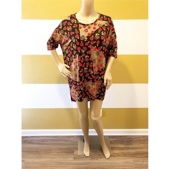 LuLaRoe multicolored floral Irma tunic top - Picture 1 of 6